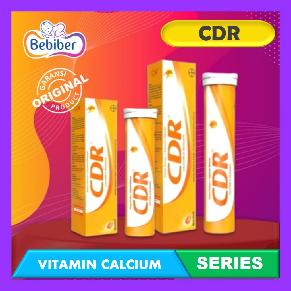 Jual CDR Effervescent Calcium Isi 10s - Suplemen Kalsium - Vitamin D ...