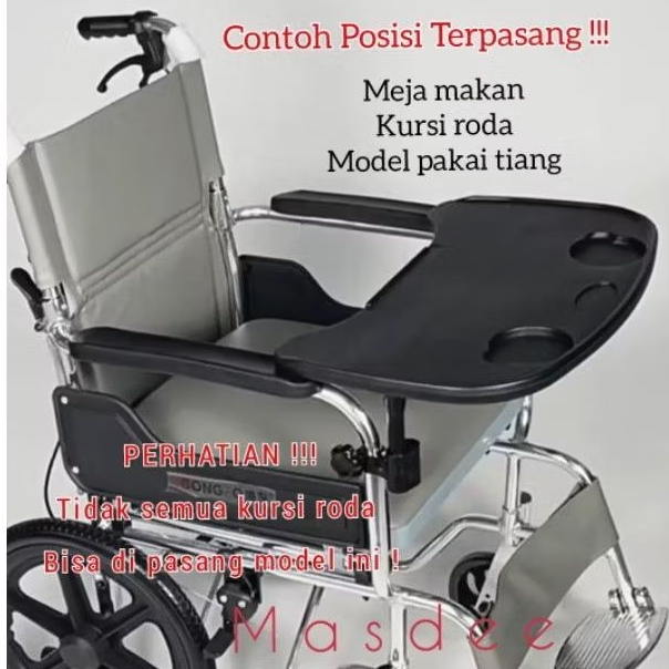 Jual Meja makan kursi roda model pakai tiang | Shopee Indonesia