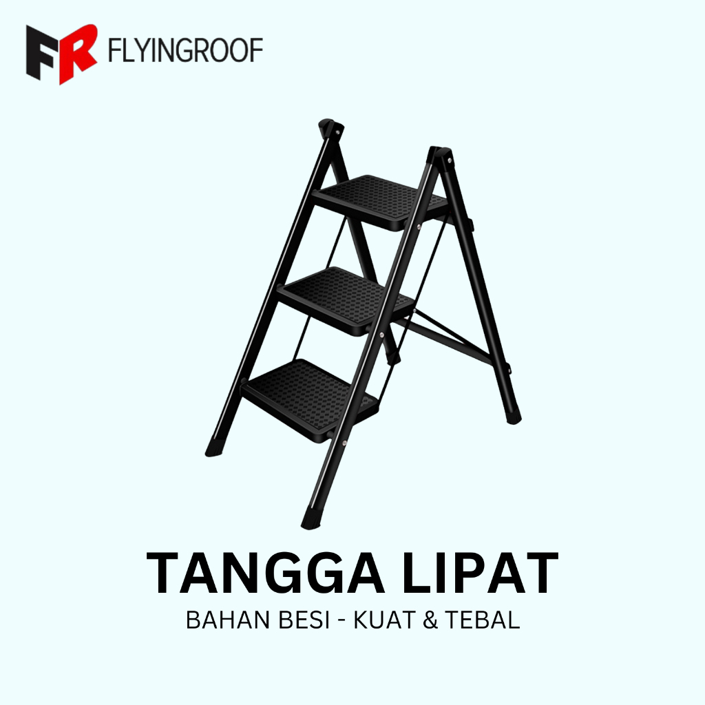 Jual Tangga Lipat Besi Tangga Lipat Portable Tangga Lipat 3 Tingkat