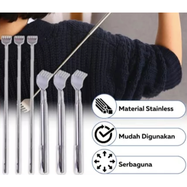 Jual ENISOO STORE - ALAT GARUK PUNGGUNG STAINLESS PVC / 3 MODE ...