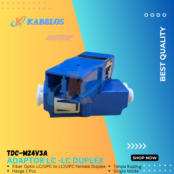 Jual Fiber Optic Coupler LC/UPC Female to LC/UPC Female Duplex Adapter ...