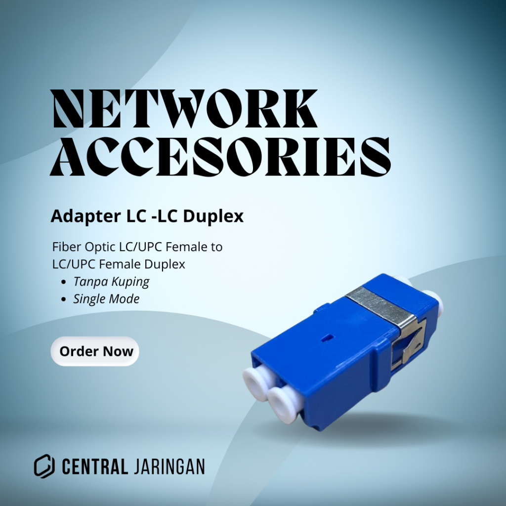 Jual Fiber Optic Coupler LC/UPC Female to LC/UPC Female Duplex Adapter ...