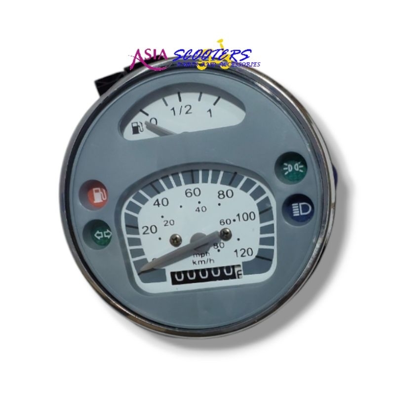 Jual Km Speedometer Vespa New Px Import Abu | Shopee Indonesia