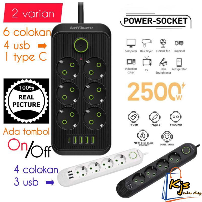 Jual Power Socket USB + typeC Colokan listrik colokan usb | Shopee ...