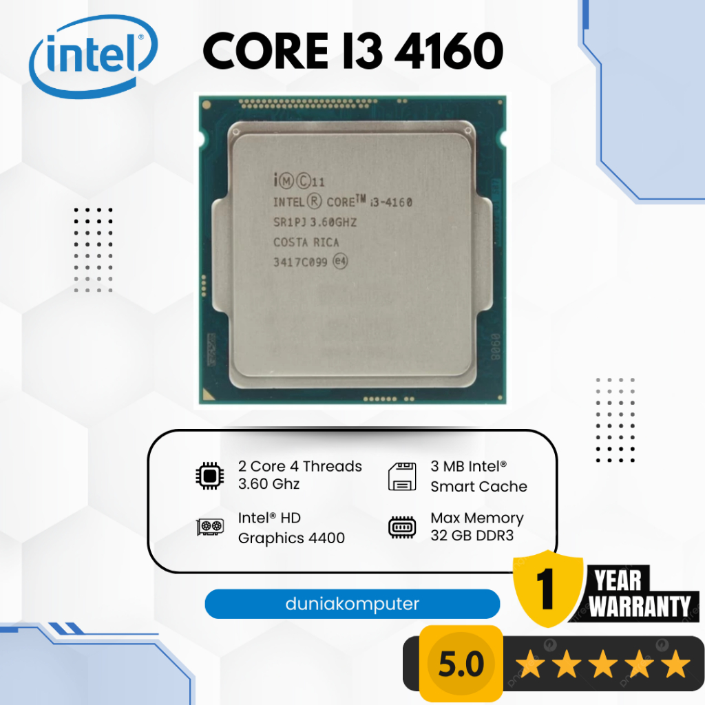 Jual Processor Prosesor Intel Core i3 4160 3.60Ghz soket 1150 - i3 4160 ...