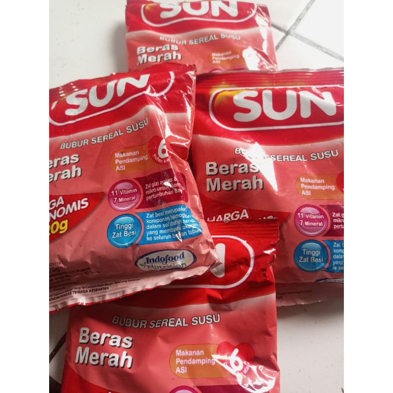 Jual Pakan Ternak Bubur Sun atau Promina beras Merah 120gr Expired ...