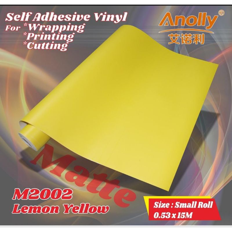 Jual HPL STIKER KUNING/HPL STIKER POLOS/HPL STIKER LEMON YELLOW/HPL ...