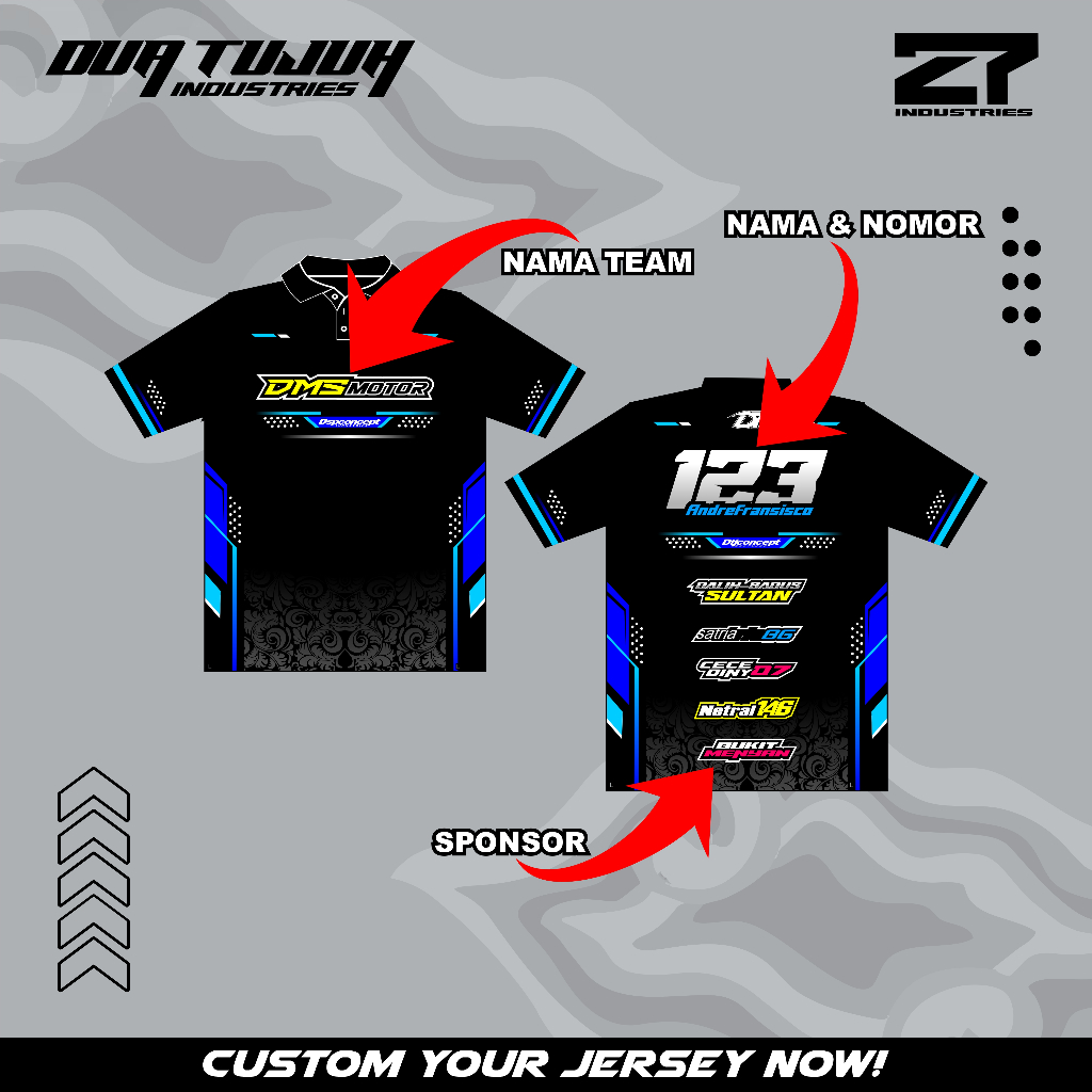 Jual JERSEY RACING, JERSEY PRINTING, JERSEY CUSTOM BISA UBAH NAMA DAN ...