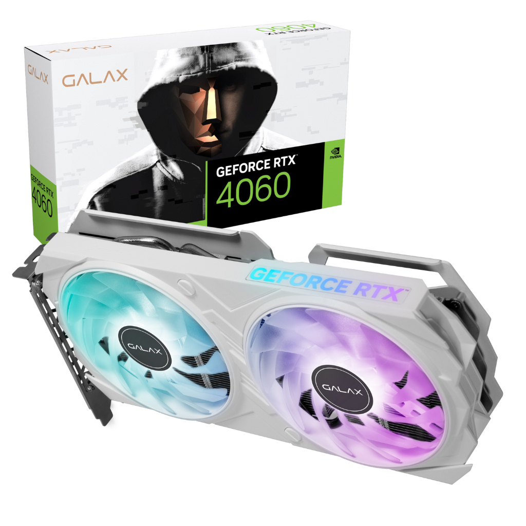 Jual Galax Geforce RTX 4060 EX White 1-Click OC 8GB GDDR6 128Bit (RGB ...