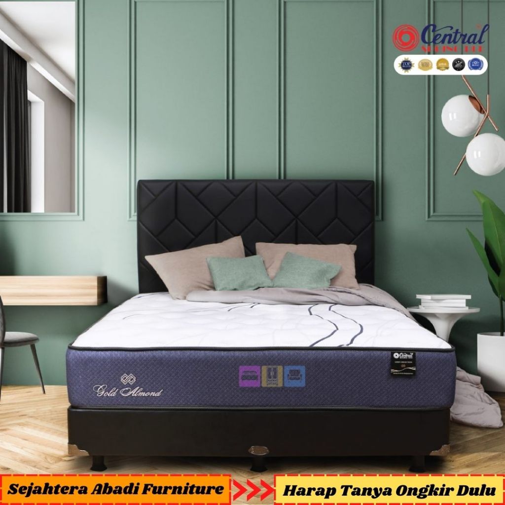 Jual Central Springbed kasur GOLD ALMOND Medium Firm Orthopedic Spring ...
