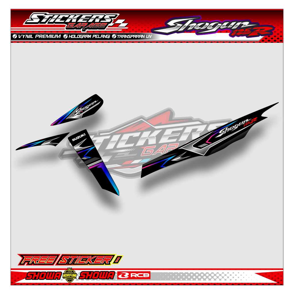 Jual STRIPING VARIASI SUZUKI SHOGUN 125 R / STICKER LIST VARIASI SUZUKI ...