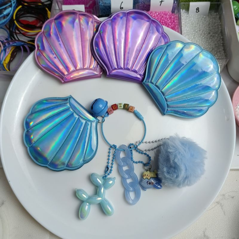 Jual Custom Kaca Mermaid | bag Charms Kaca Kerang | Shopee Indonesia