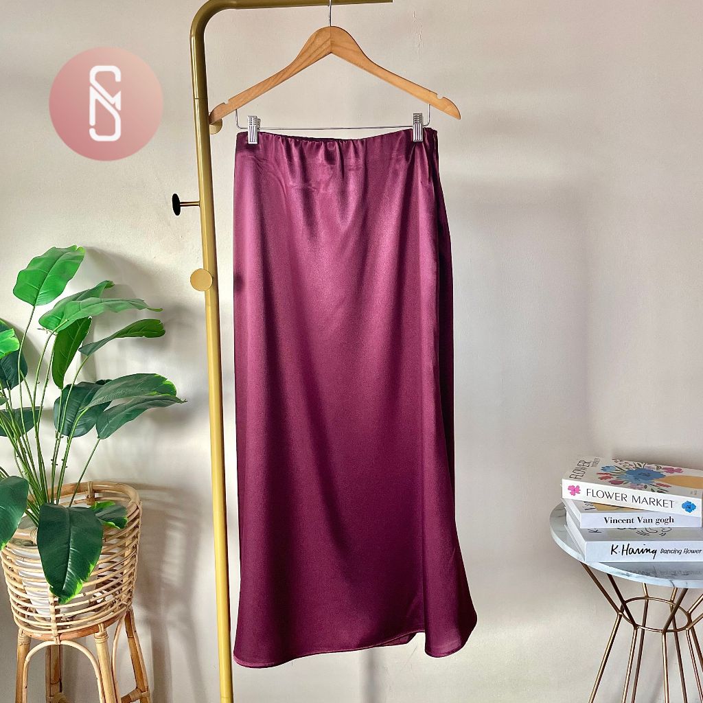 Jual Nima Liana Myshawl Rok Satin Rok Plisket Rok Jumbo Jumbo Big Size ...