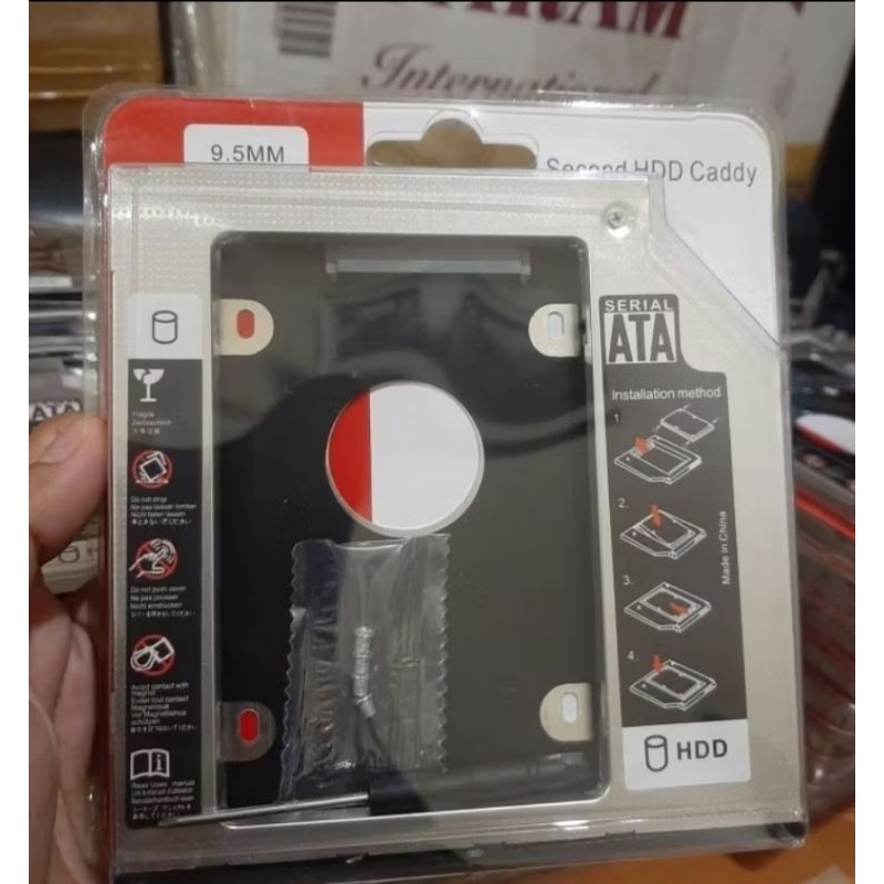 Jual Casing HDD Caddy 9,5 mm Slim Untuk Pengganti DVD Laptop - ORIGINAL ...