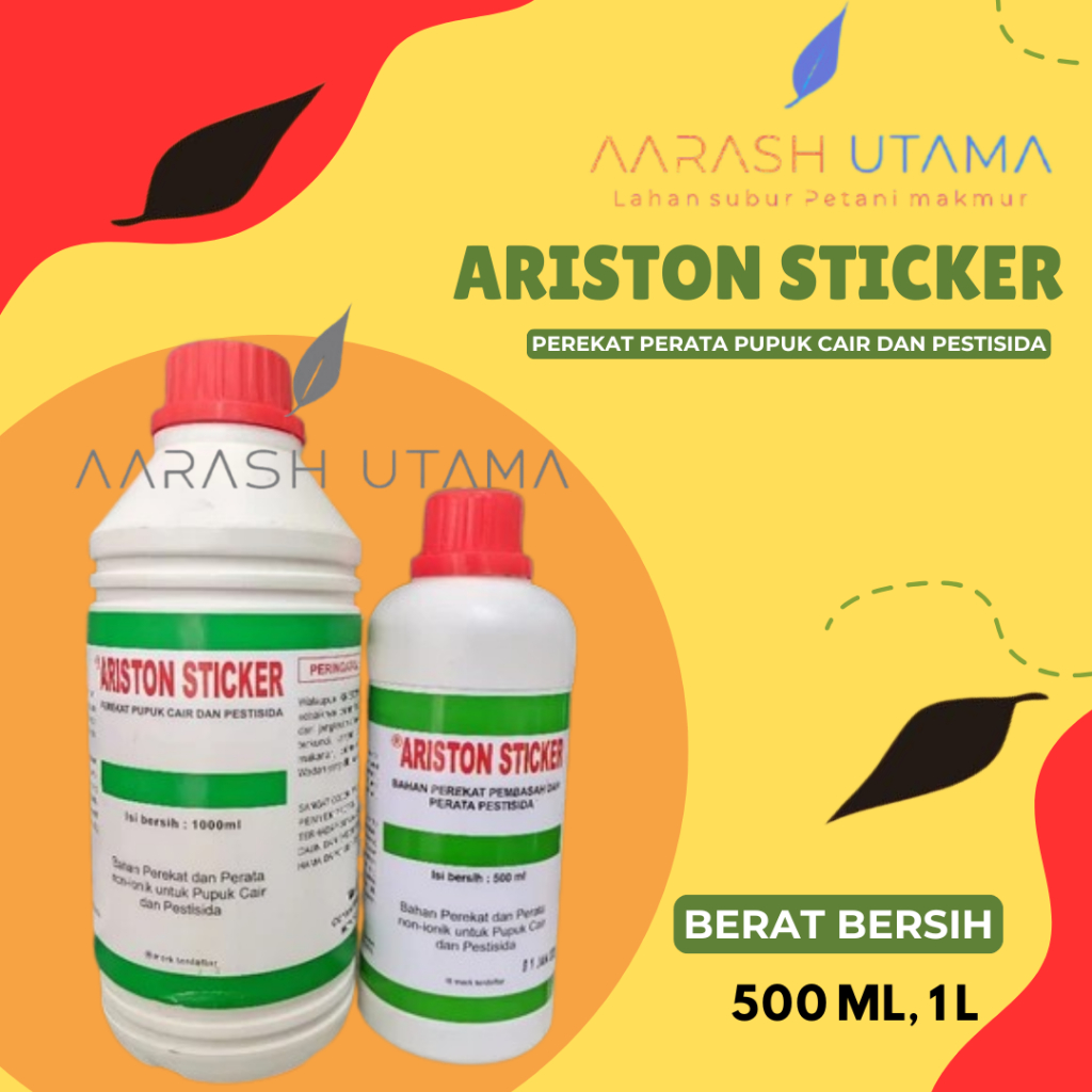 Jual ARISTON STICKER / PEREKAT, PERATA NON-IONIK UNTUK PUPUK CAIR DAN ...
