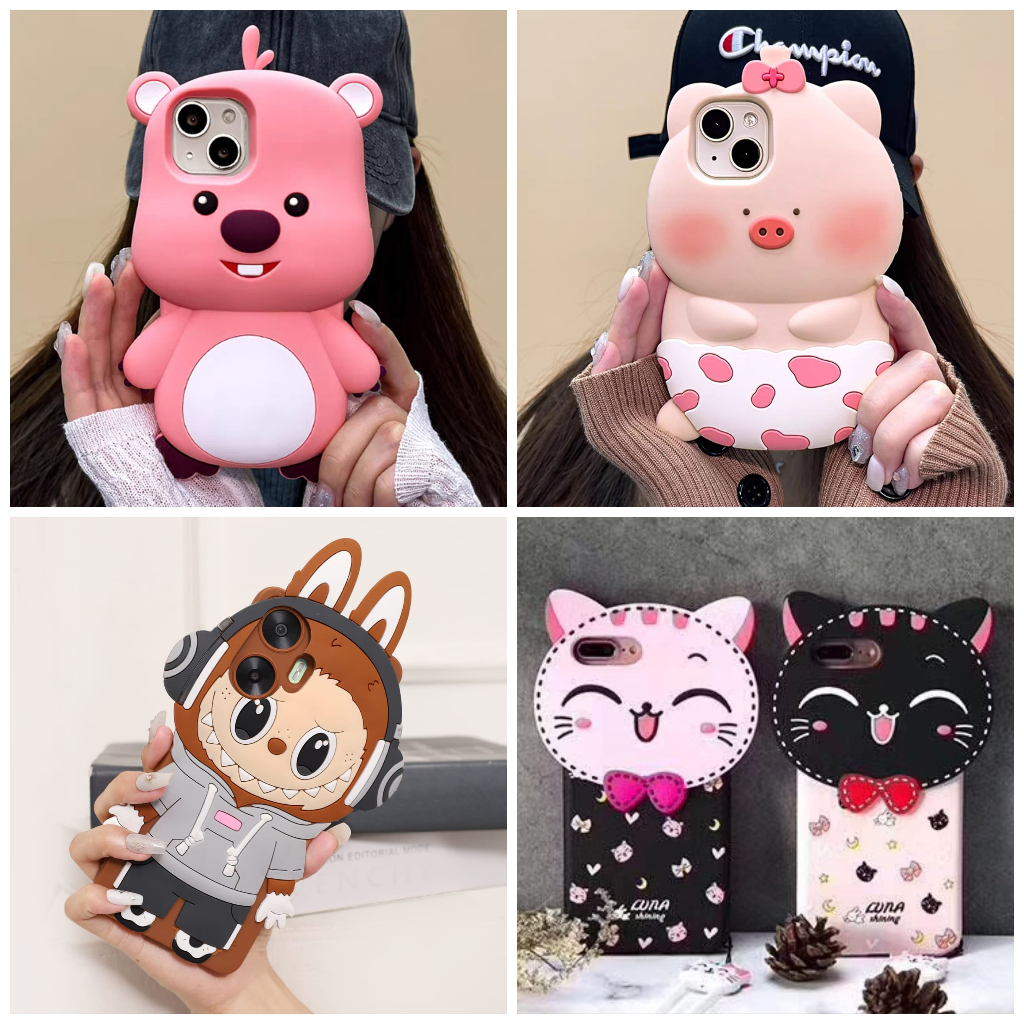 Jual 3D Rubber Case Lucky Cat Series Oppo Reno 5 4G Reno 5 5G Reno 5F ...