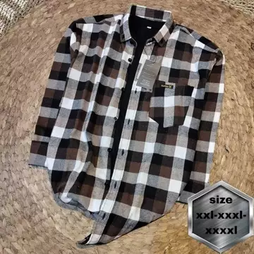 Kemeja Pria Flanel Motif Kotak Lengan Panjang