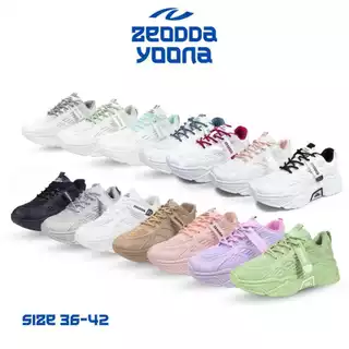 Zeodda Yoona Sepatu Sneaker Wanita Korea Sporty Traning Jogging free Kotak 1031