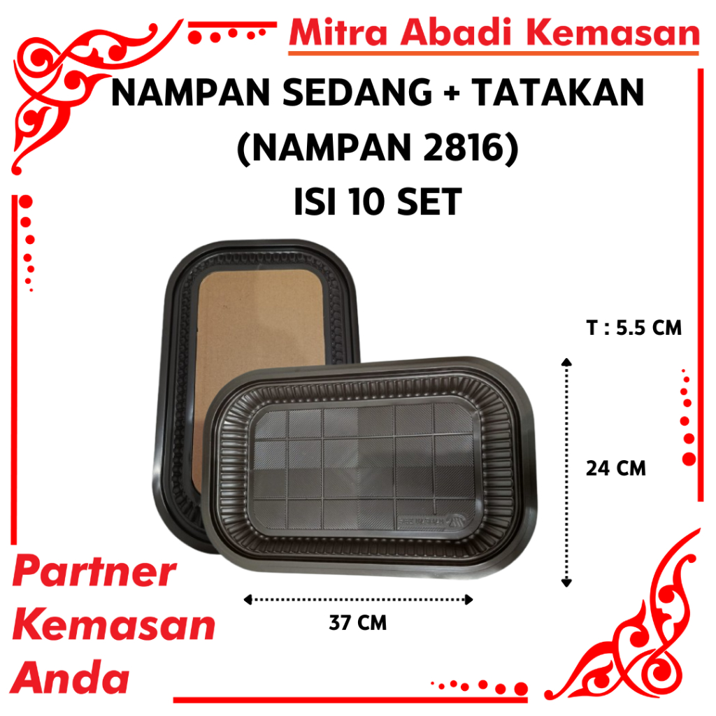 Jual MIKA NAMPAN SEDANG + TATAKAN ISI 10 PCS | MIKA DENGAN ALAS DUS ...