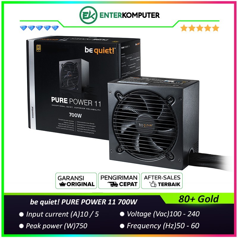 Jual PURE POWER 11 700W - 80+ Gold Certified / PSU 700 Watt | Shopee ...