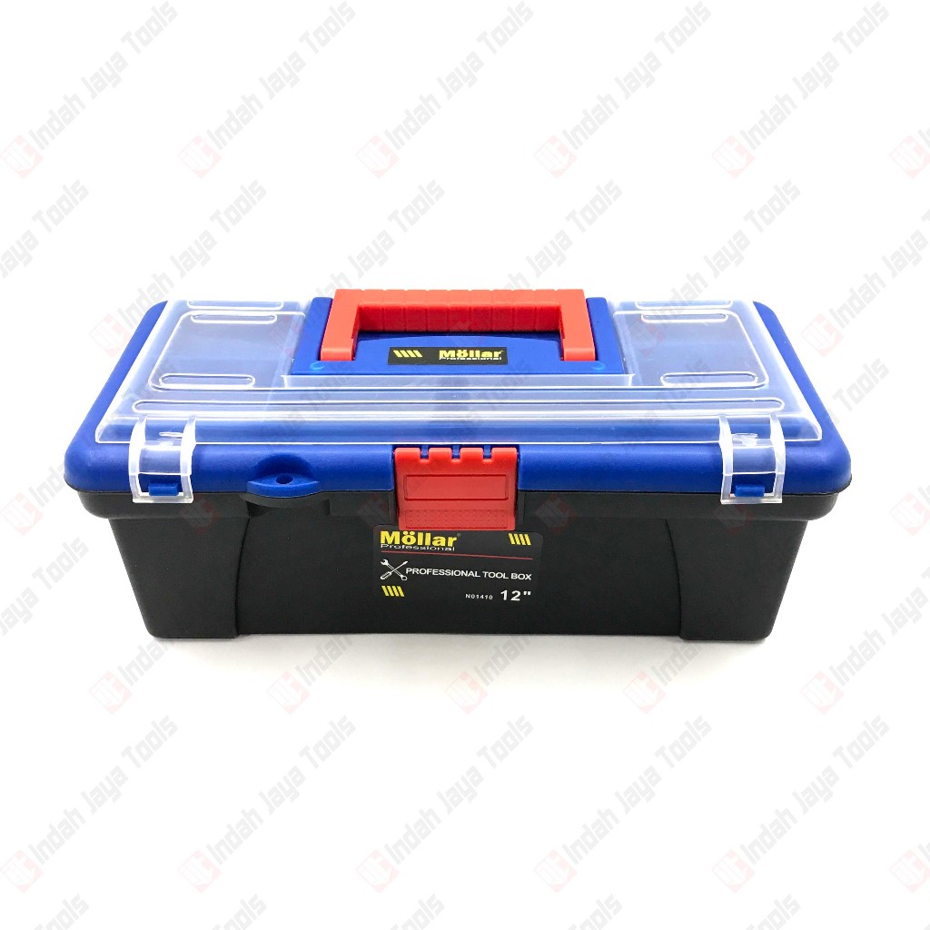 Jual MOLLAR Toolbox Plastik 12 Inch Tool Box Kit - Kotak Tempat Kunci ...