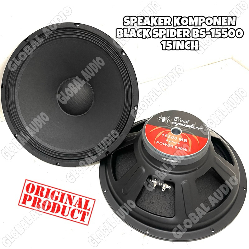 Jual Speaker Komponen Black Spider BS 15500 MB 15inch Original Woofer ...