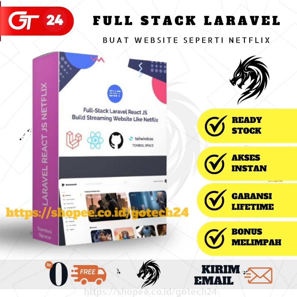 Jual (19) COMPLETE LARAVEL 9 + REACT JS - Studi Kasus Membuat Web Mirip ...