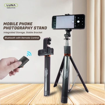 LUNA Tongsis Tripod Portable Bluetooth Remote Self Stick Hp Handphone Holder Stabilizer 160CM