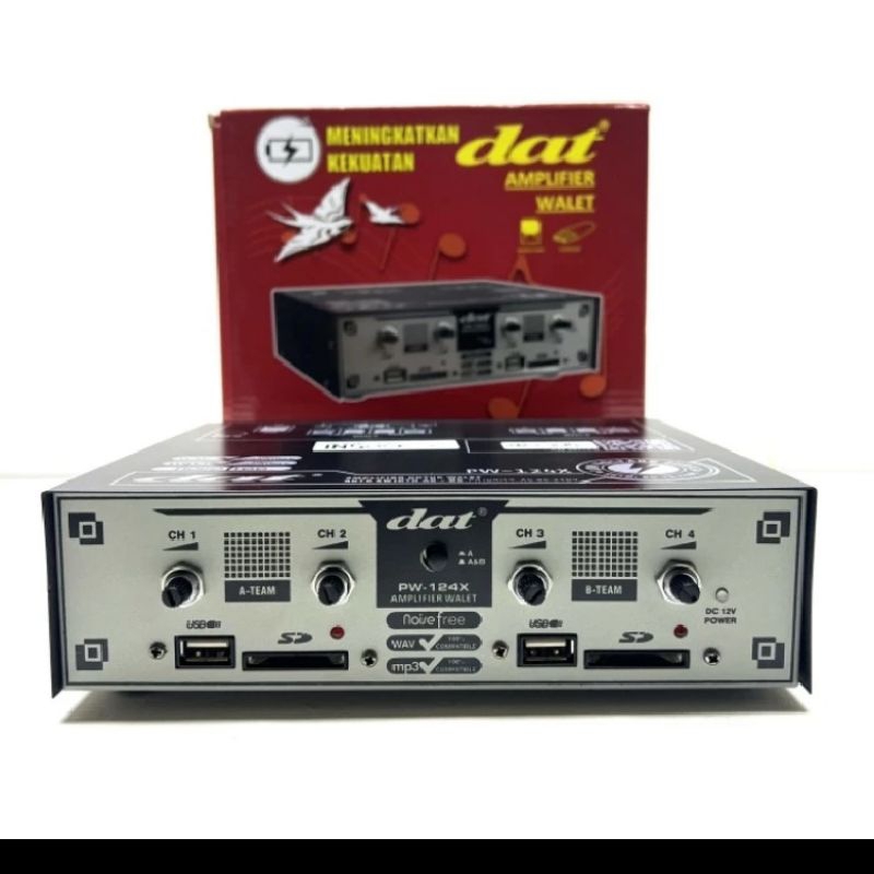 Jual Ampli walet Dat PW 124 X original amplifier PW-124X | Shopee Indonesia