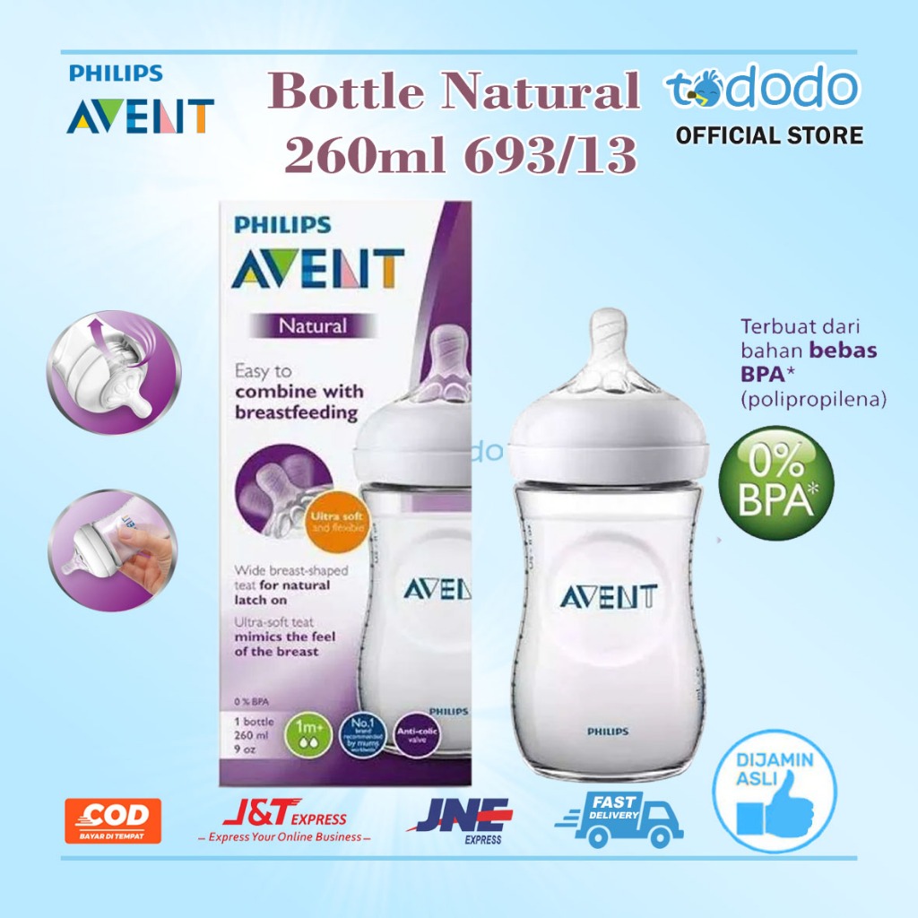 Jual Avent Bottle Natural 260ml Single Pack 693/13 Botol Susu