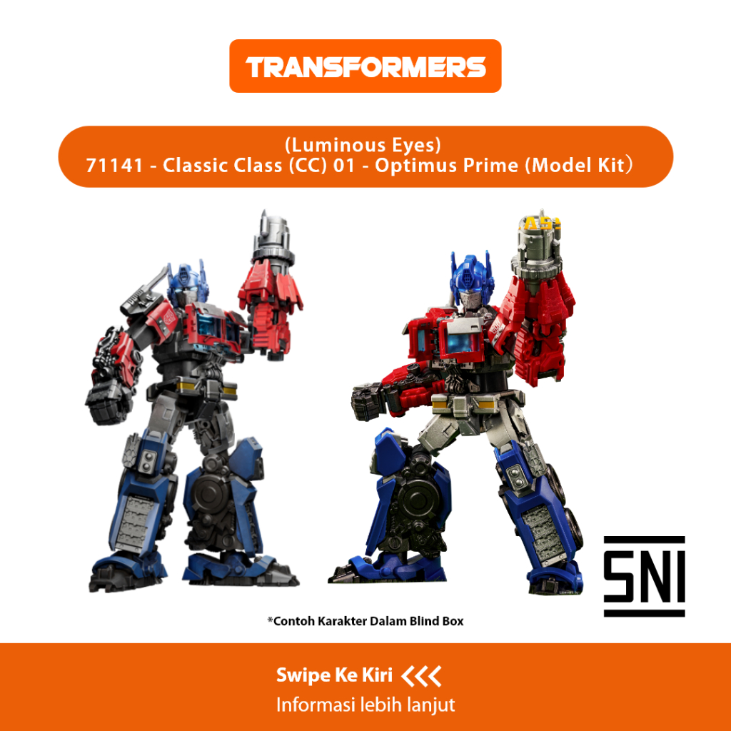 BLOKEES Transformers Classic Class 14 – Sentinel Prime Model Kit 91 Pezzi, Occhi LED, 20 Giunti Snodati, Licenza Ufficiale