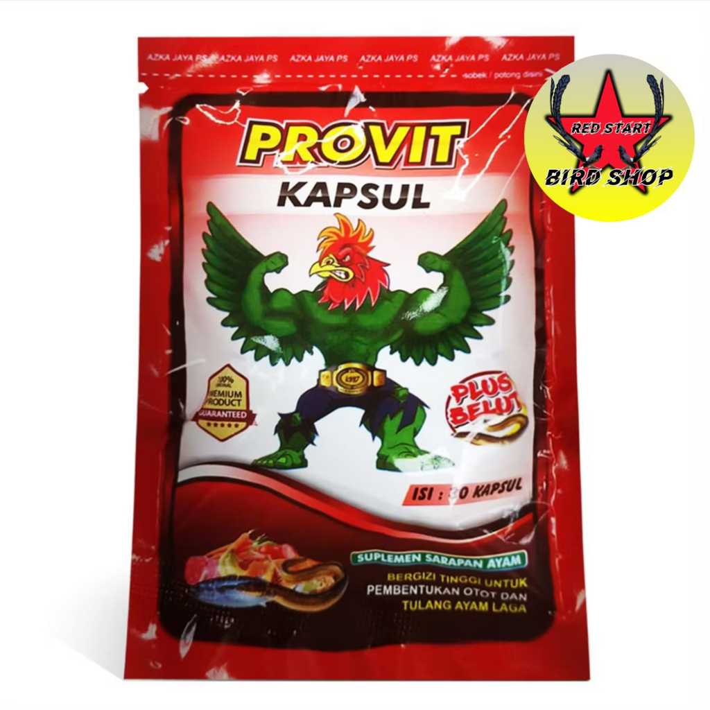 Jual Provit RED Kapsul Vitamin Ayam Jago Tarung Laga Bangkok Suplemen ...