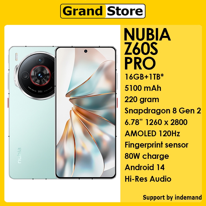 NUBIA Z60S Pro 5G-16GB/512GB ブラックグローバル版 nubia Z60S Pro - Nubia Store (Global)