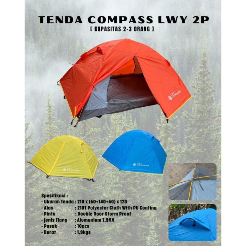Jual TENDA COMPAS LWY 2P | Shopee Indonesia