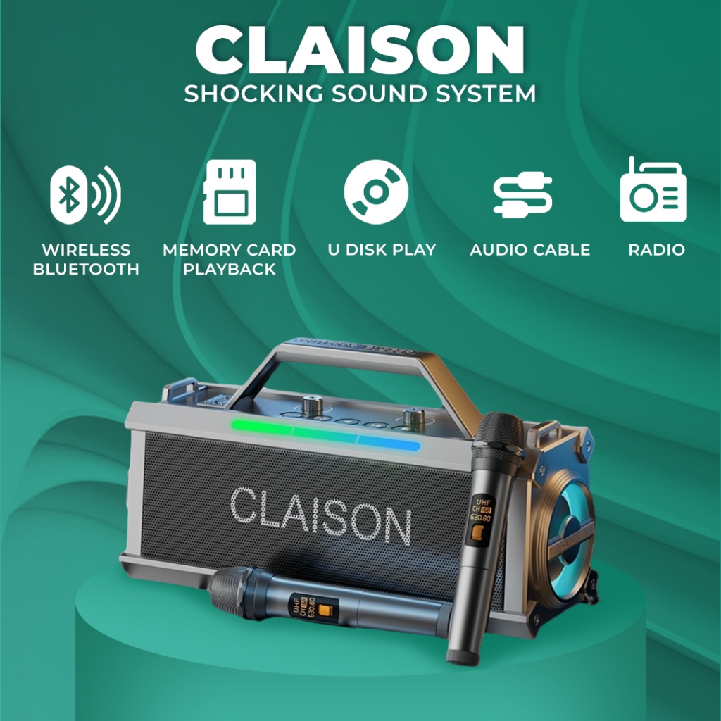 Jual Bluetooth Speaker Portable with 2 Mic Wireless Speaker Bass