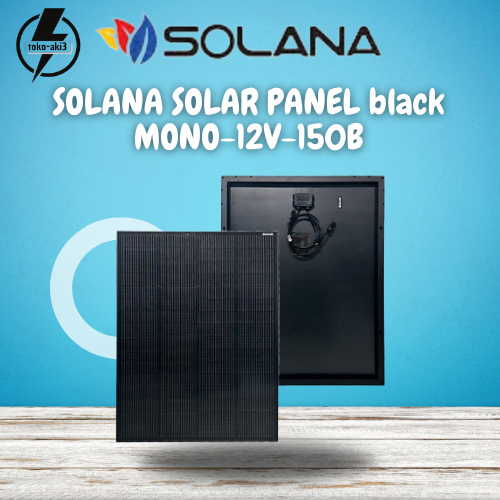 Jual SOLANA BLACK MONOCRYSSTALLINE SOLAR PANEL - MONO 12V 150B | Shopee ...