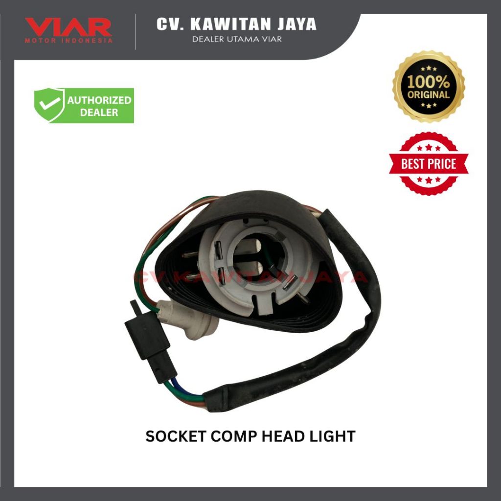 Jual SOCKET COMP HEAD LIGHT | SOKET LAMPU DEPAN VIAR KARYA | Shopee ...