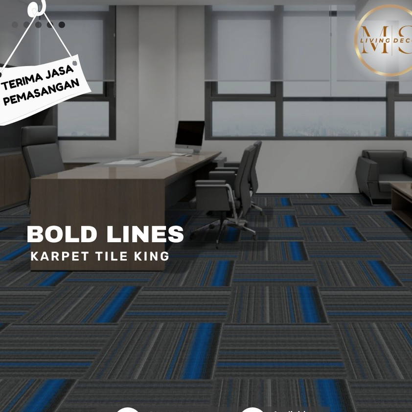 Jual Karpet Kantor Murah Bold Lines 50x50cm - Karpet Tile By Karpet ...