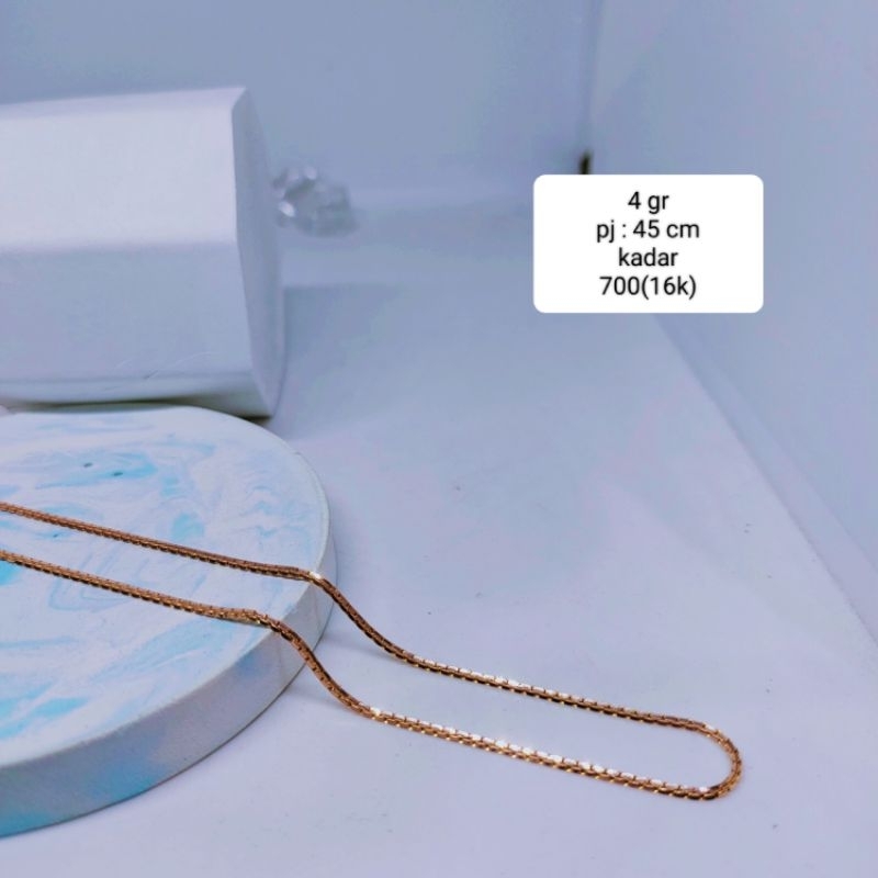 Jual kalung emas model Italy Santa mas kadar 700(16k) | Shopee Indonesia