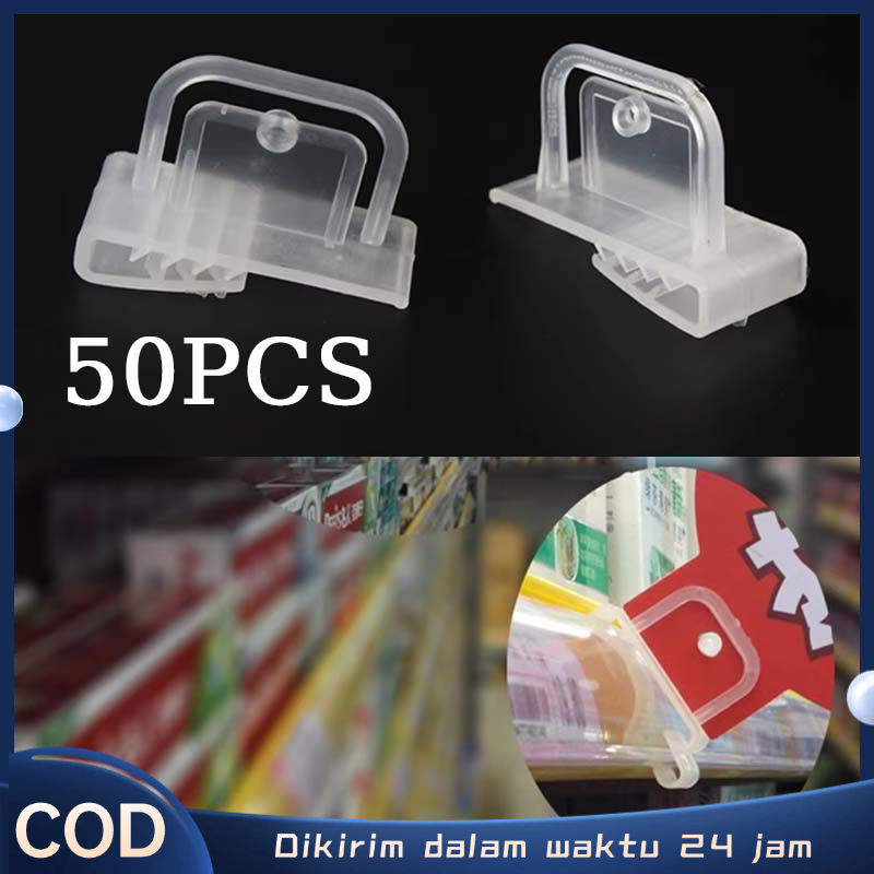 Jual Isi 50 Wobbler Promosi Toko Pvc Klip Gigi Lurus Transparan Clip ...