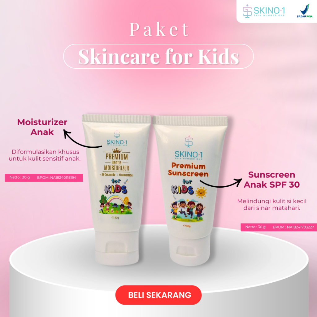 Jual Skincare untuk Anak - Paket Lengkap Perawatan Kulit Si Kecil
