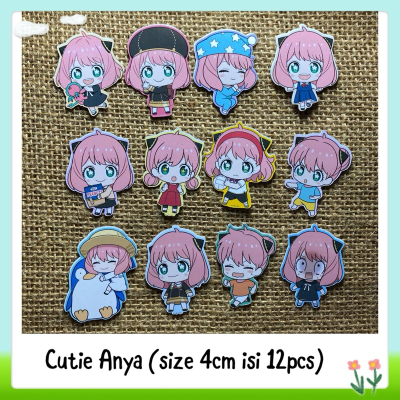 Jual (ada 2 macam) sticker tempelan glossy anya spy X family | Shopee ...