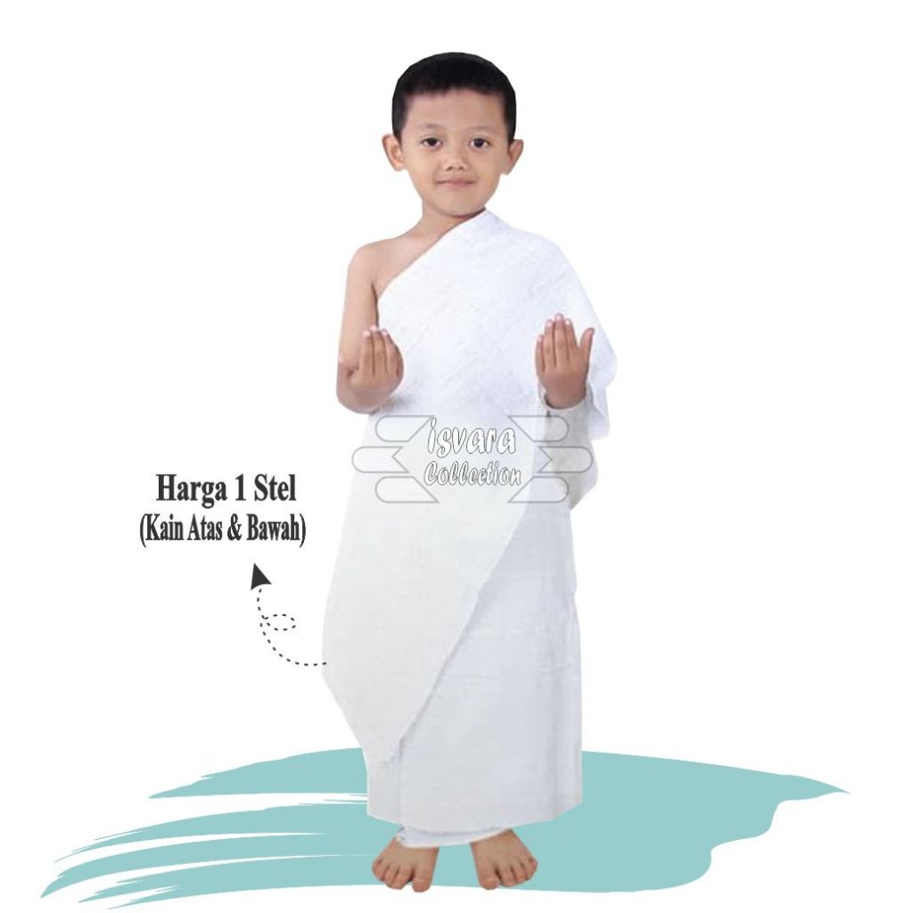 Jual Kain Ihram Anak Tebal Dan Halus Baju Ihram Anak Motif Kotak Kain ...