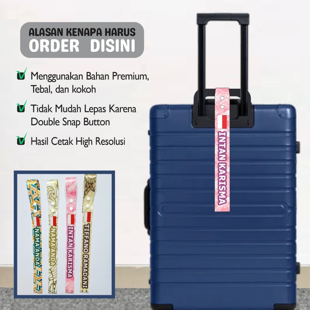 Jual Penanda Koper Custom.Cetak Name Tag Koper Custom/Penanda Koper ...