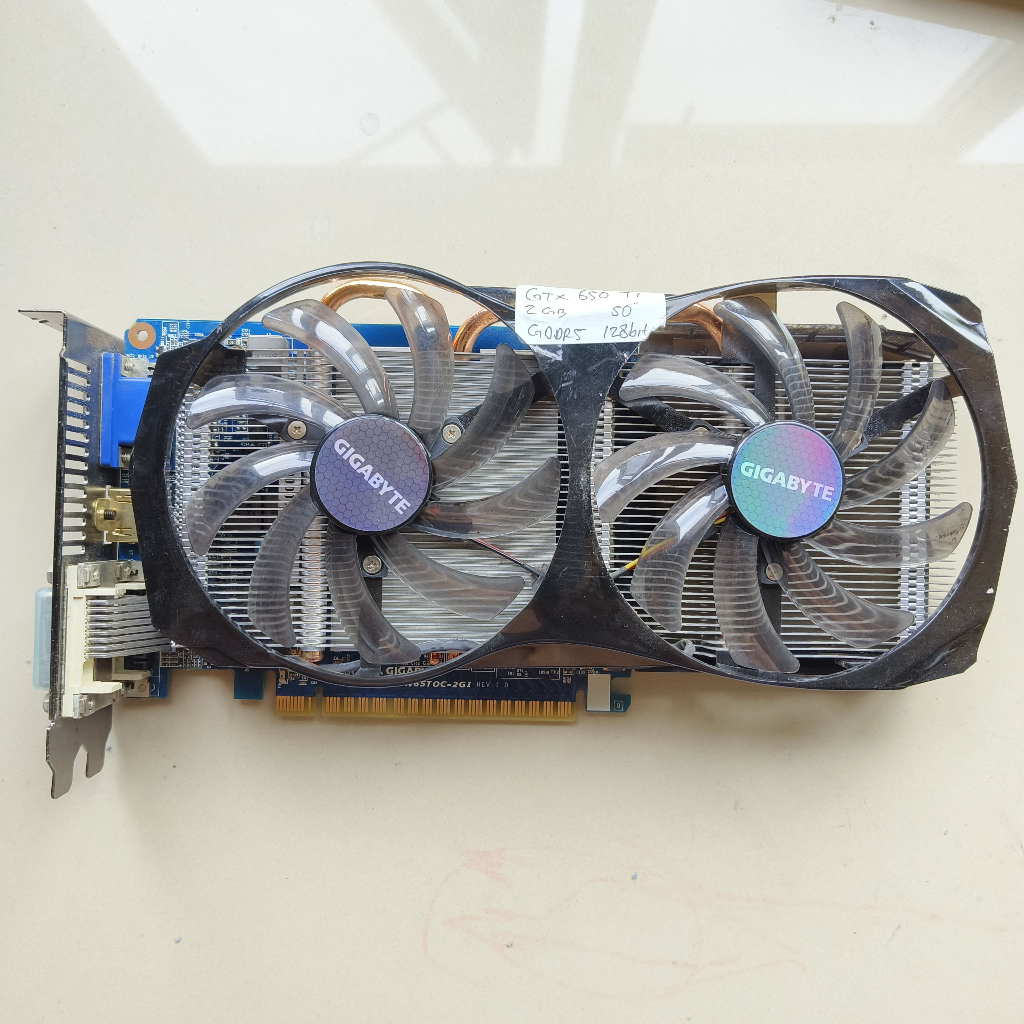 Jual VGA CARD NVIDIA GIGABYTE GTX 650Ti 2GB 128BIT GDDR5 | Shopee Indonesia