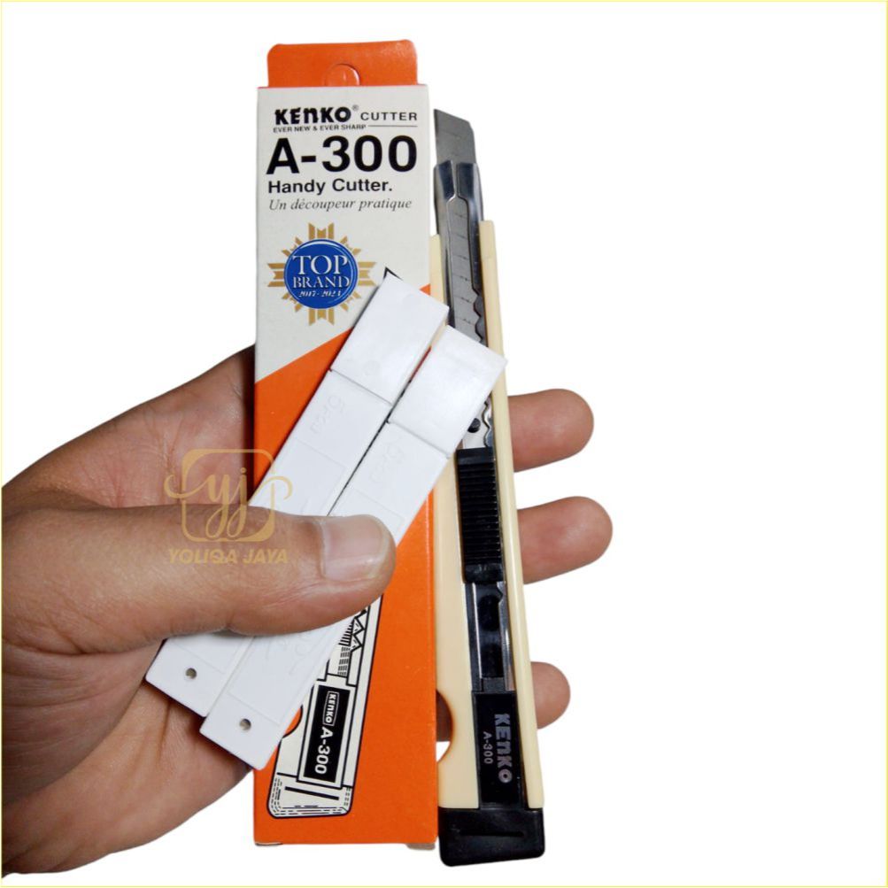 Jual PAKET CUTTER + 2 pak REFIL ISI KENKO CUTTER KENKO A - 300 CUTTER ...