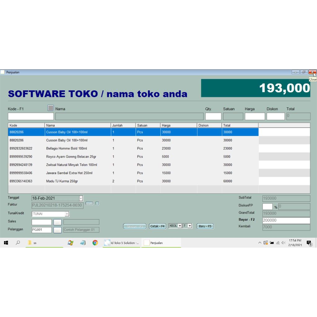 Jual Software Program Aplikasi Kasir Penjualan iD Toko 5 Solution ...