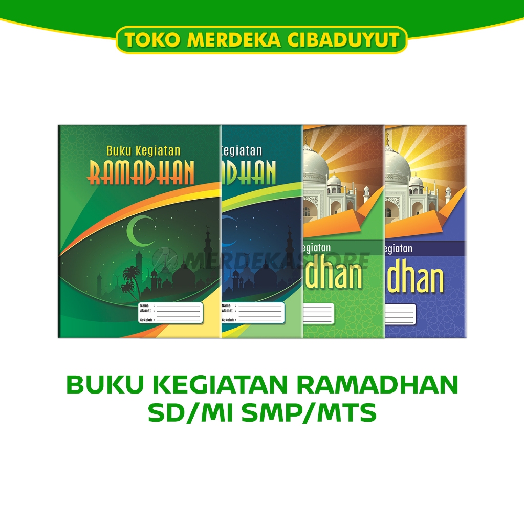 10 pcs Buku Agenda Kegiatan Bulan Ramadhan | Catatan Amaliah Ramadan Untuk Sekolah Anak sd / mi | HVS 32 Hal 16x21 Cm | Cahaya Alam