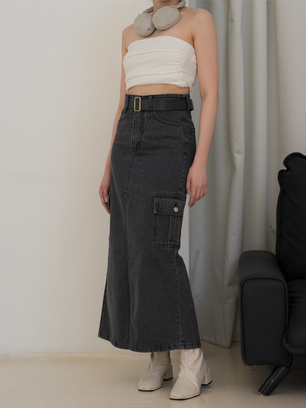 Jual BCK - Rok Jeans Cargo Wanita Emberlyn | Shopee Indonesia