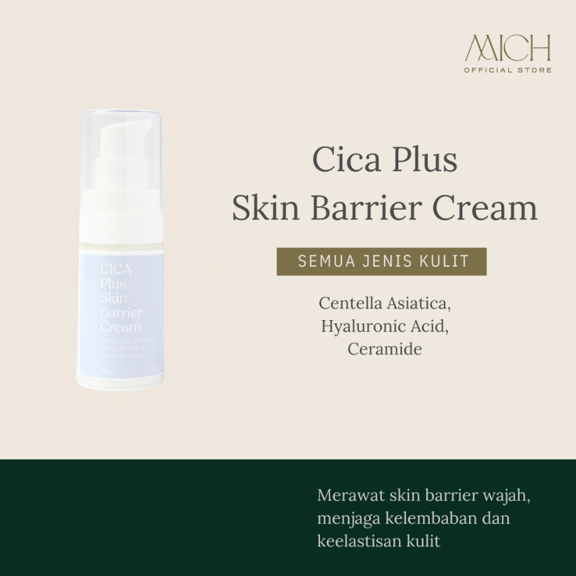 Jual MICH Cica Plus Skin Barrier Cream 20gr - Pelembab untuk Merawat ...